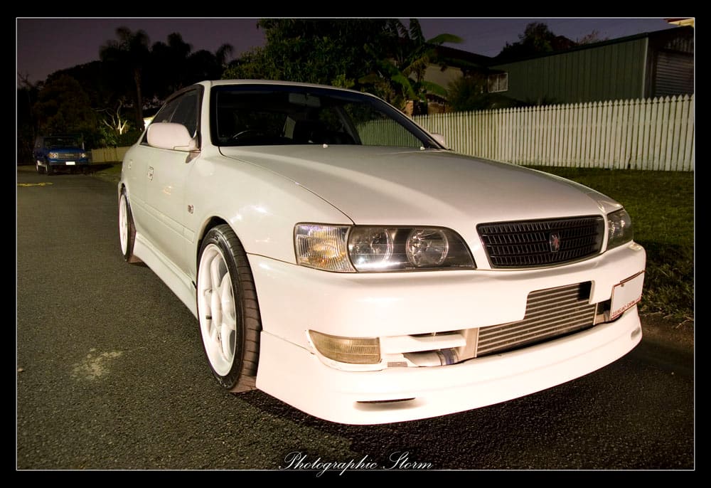 1998 Toyota Chaser with 18x9 Buddy Club P1 wheels