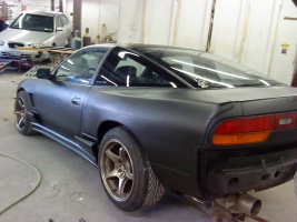 1993 Nissan S13 with 17x10 5Zigen FN01R-C wheels