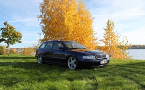 1999 Audi A4 with 18x8.5 Mercedes Alphards wheels