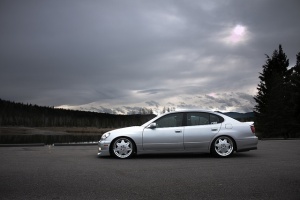 1999 Lexus GS 400 with 19x9.5 Work LS207 wheels