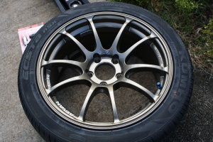 2007 Honda Civic with 17x8 Advan RZ wheels