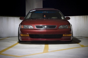 1998 Acura CL with 17x9.5 rota grids wheels