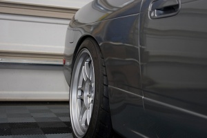 1990 Nissan S13 with 17x9 Enkei RPF-1 wheels