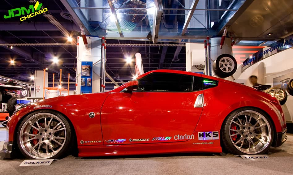 2009 Nissan 370Z with 20x9.5 Venaci Mesh wheels