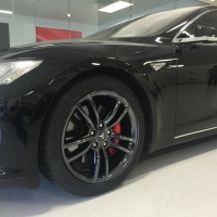 2013 Tesla Model S with PVD wheels