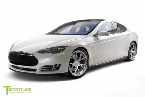 2015 Tesla Model S with 21x9 T Sportline 115 wheels