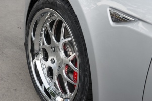 2015 Tesla Model S with 20x9 AG f110 wheels