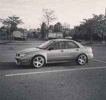 2006 Subaru Impreza with 18x9.5 Rundfahren RM110 wheels