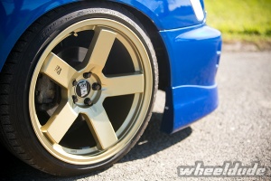 2002 Subaru Impreza WRX with 18x9.5 Rota Hug Gee wheels