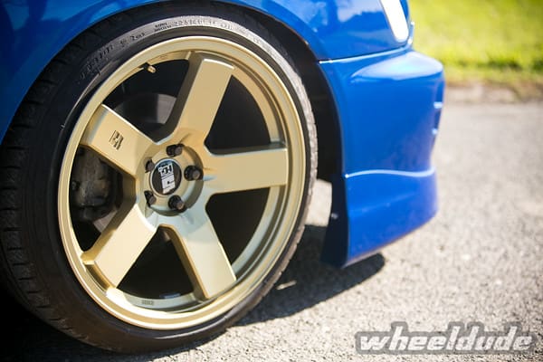 2002 Subaru Impreza WRX with 18x9.5 Rota Hug Gee wheels