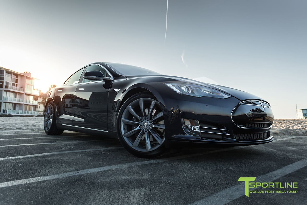 2015 Tesla Model S with 20x9 TST wheels