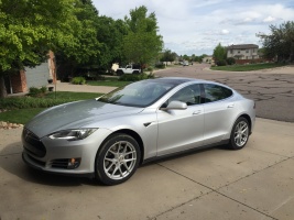 2015 Tesla Model S with TSW Geneva wheels