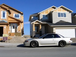 1993 Nissan S13 with 17x9 WORK EMOTION CR KAI wheels