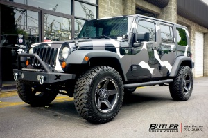 2014 Jeep Wrangler with Lexani Grid Off-Road GD4 wheels
