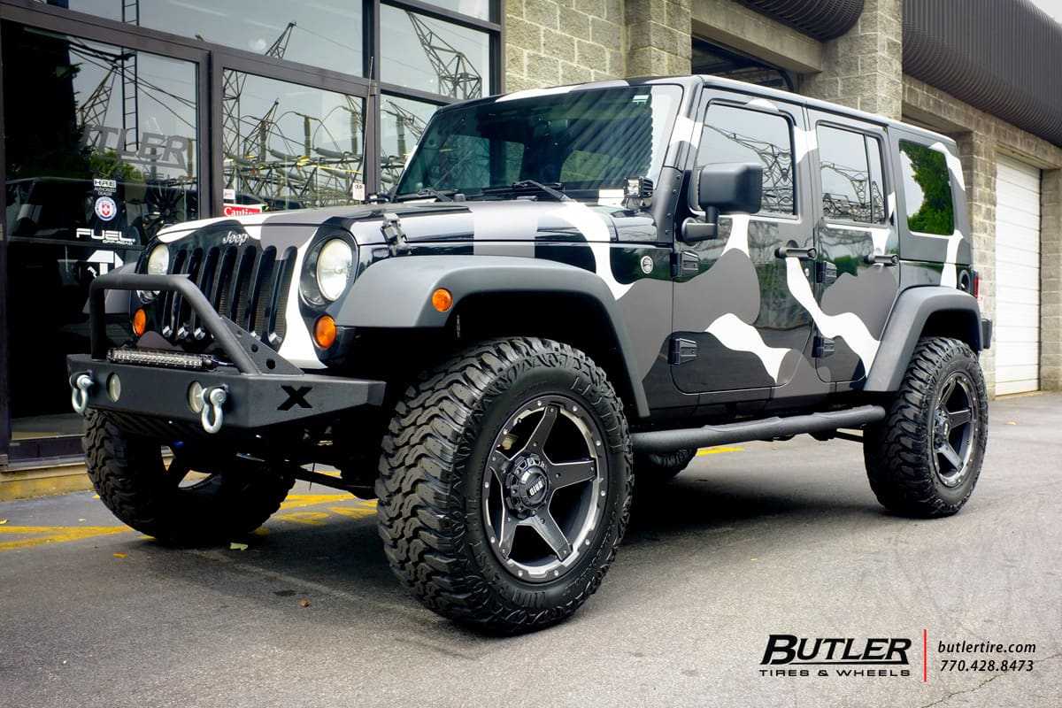 2014 Jeep Wrangler with Lexani Grid Off-Road GD4 wheels