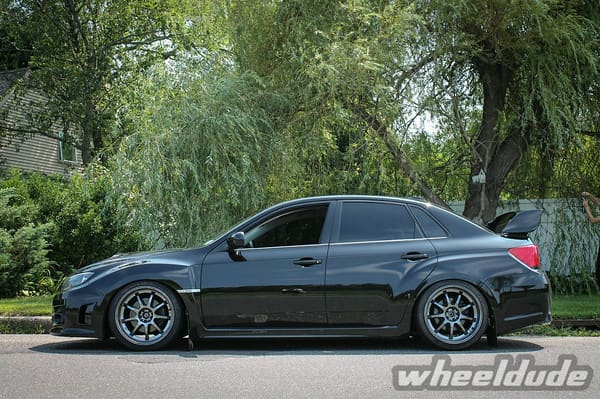2011 Subaru Impreza WRX with 18x9.5 BC P1-R wheels