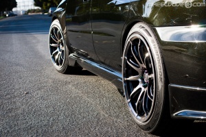 2004 Subaru Impreza with 18x9.5 Rota T2R wheels