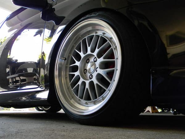 2010 Scion tC with 18x9.5 Linea Corse LeMan wheels