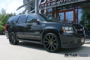 2014 Chevrolet Tahoe with DUB Shot Calla wheels