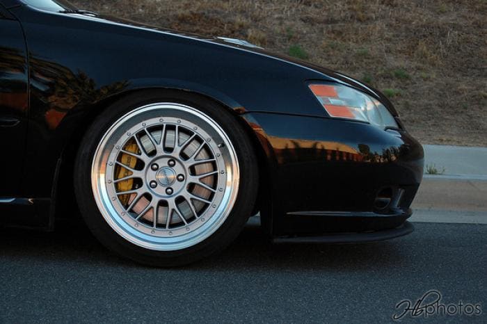 2006 Subaru Legacy with 18x9.5 Linea Corse LeMan wheels