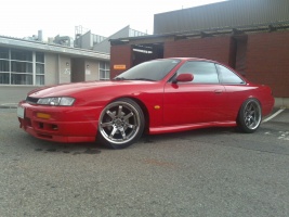 1998 Nissan S14 with 18x9.5 Gramlight 57S-Pro RMC wheels