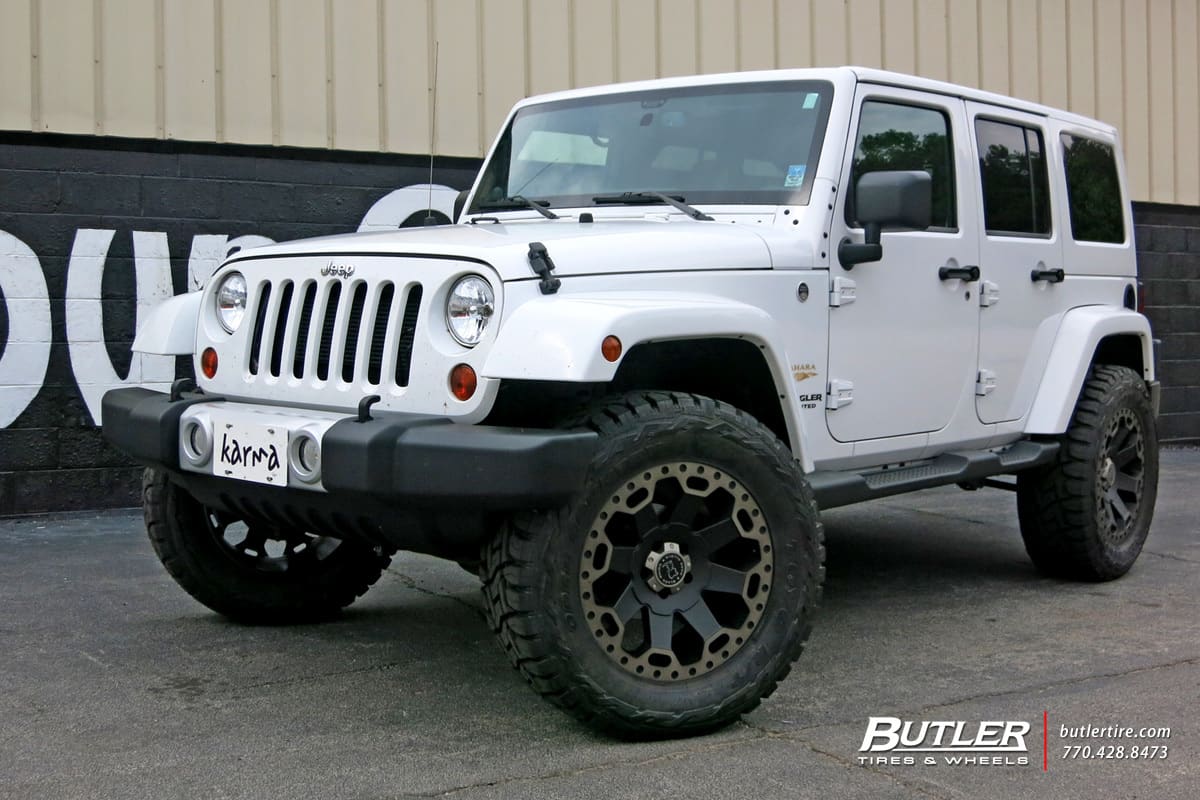 2014 Jeep Wrangler Unlimited with Black Rhino Warlord wheels