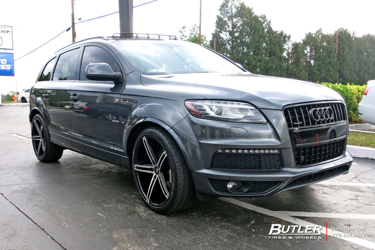 2015 Audi Q7 with Lexani R-Three wheels