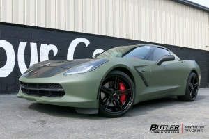 2016 Chevrolet Corvette with Cray Brickyard wheels
