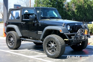 2010 Jeep Wrangler with Fuel Maverick wheels