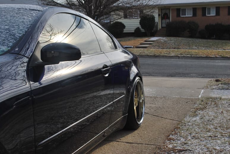 2004 Infiniti G35 with 19x9.5 Volk GT-S wheels