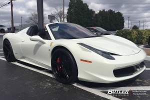 2015 Ferrari 458 Italia with Avant Garde AGL16 wheels