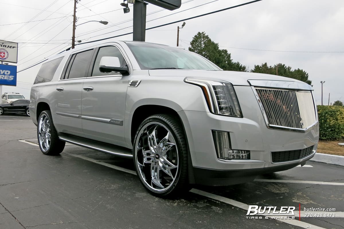 2015 Cadillac Escalade with Lexani Tristo wheels