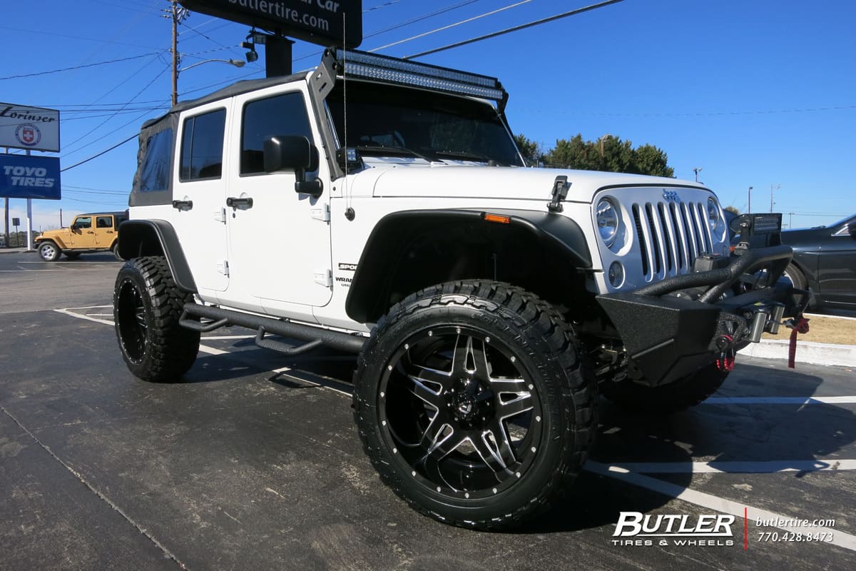 2014 Jeep Wrangler with Fuel Full Blown wheels