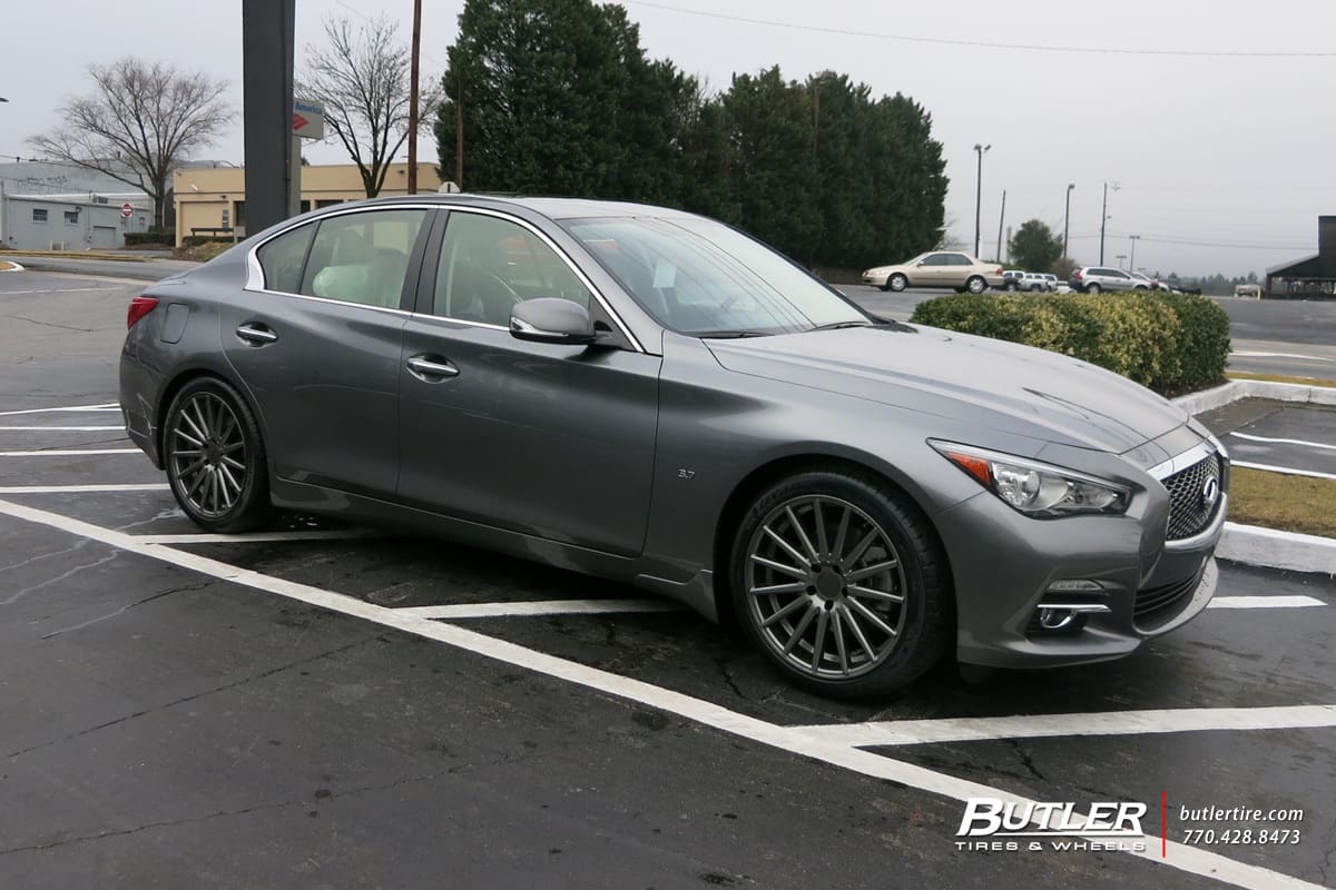 2015 Infiniti Q50 with Vossen VFS2 wheels