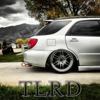 2003 Subaru Impreza WRX with 18x9.5 Enkei Rpf-1 wheels