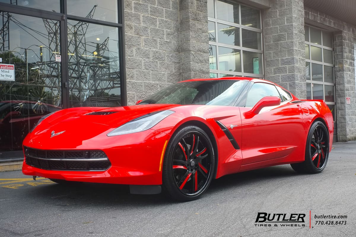 2016 Chevrolet Corvette with Lexani LF736 wheels