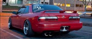 1993 Nissan S13 with 17x9 5zigen FN wheels