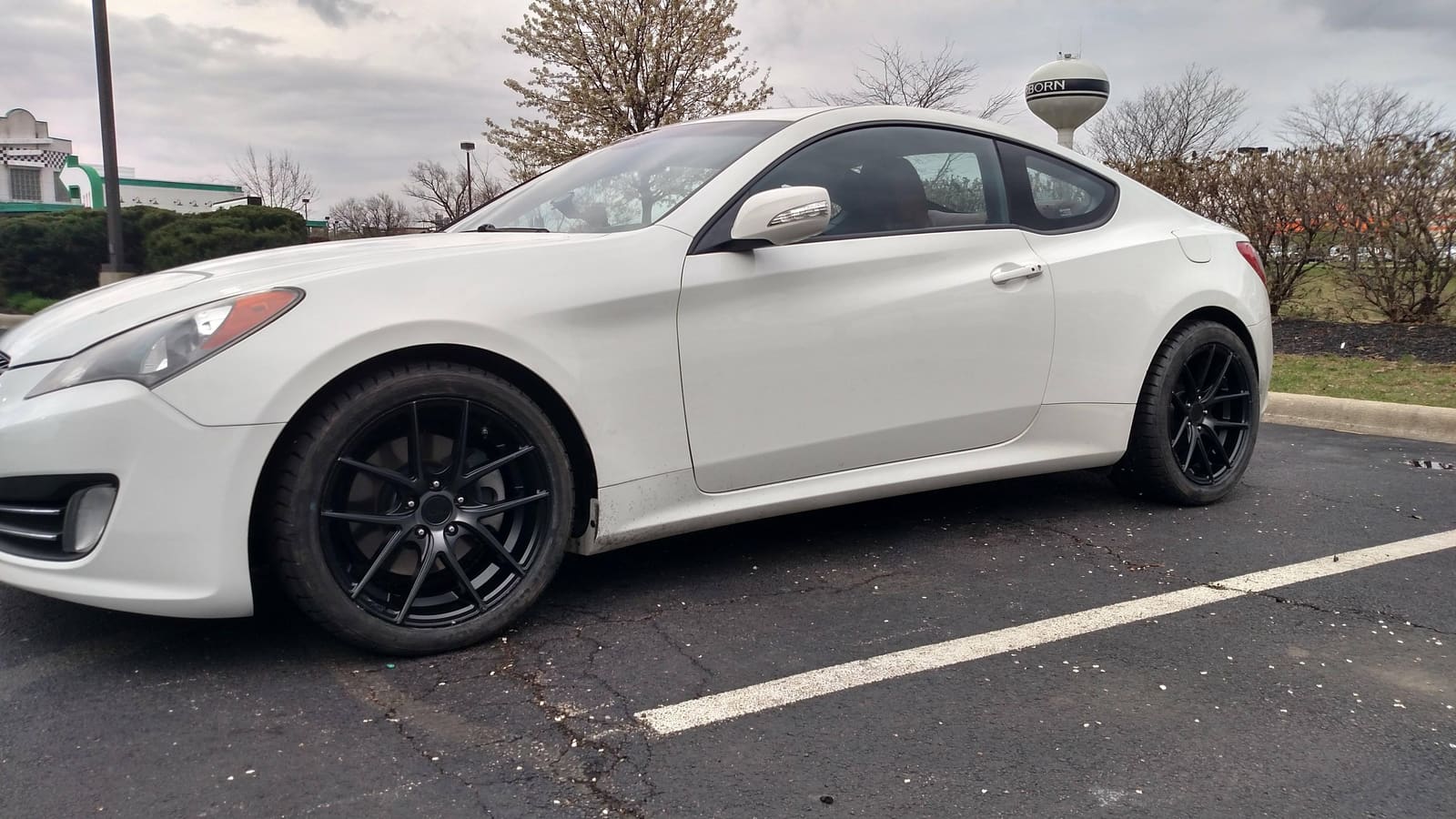 2011 Hyundai Genesis Coupe with 18x8 Niche Targa M130 wheels