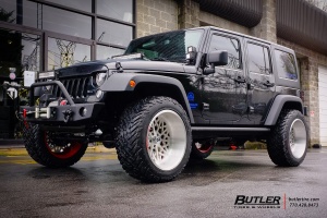 2015 Jeep Wrangler with Fuel FF16 wheels