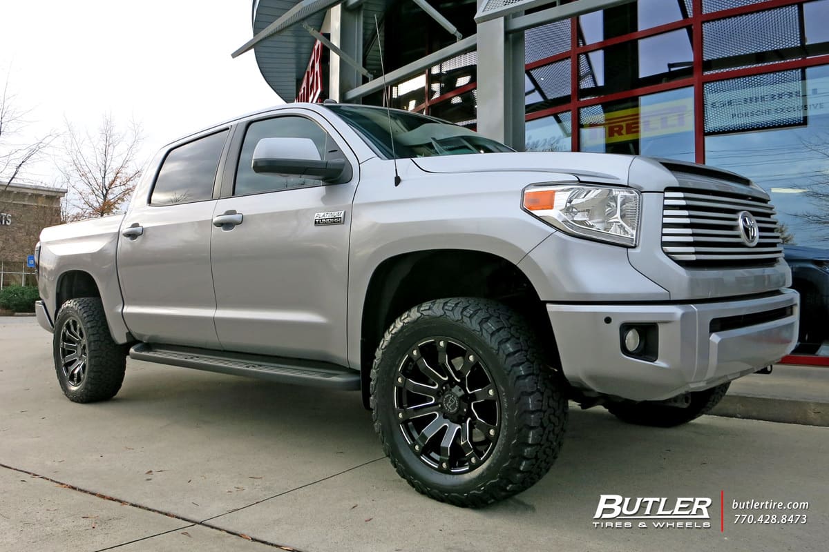 2015 Toyota Tundra with Black Rhino Selkirk wheels