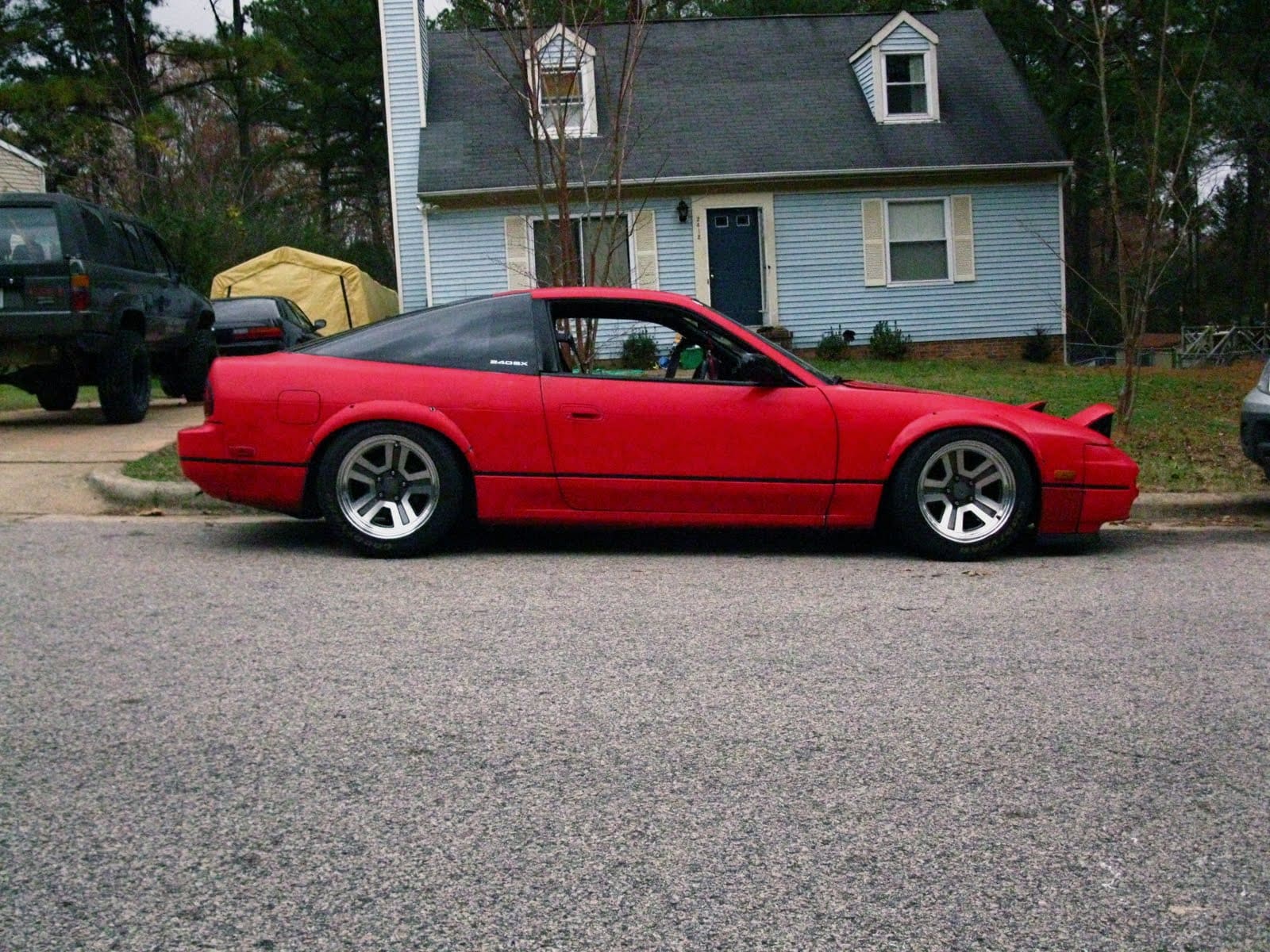 1992 Nissan S13 with 16x9 Mitsubishi Starion SHP Rear wheels