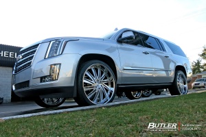 2015 Cadillac Escalade ESV with DUB Statica wheels