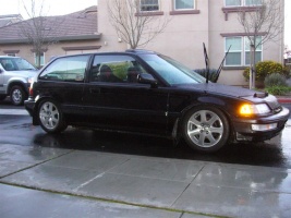1989 Honda Civic with 15x7 Honda 2000 Si Rims wheels