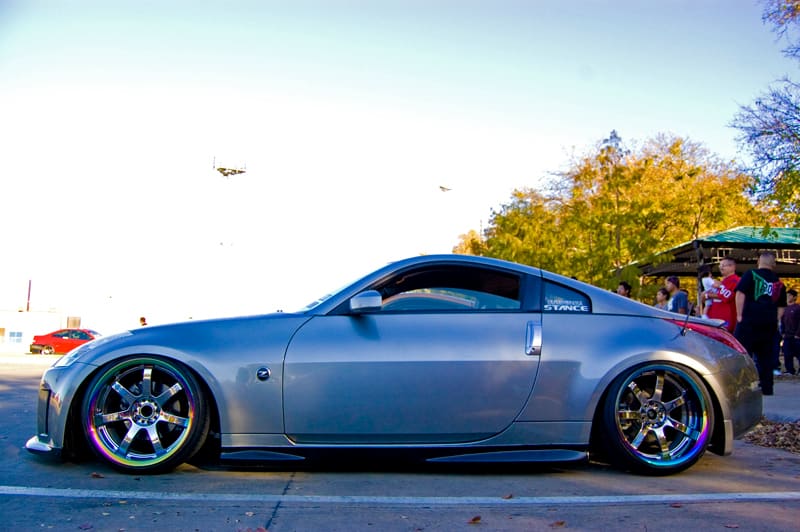 2003 Nissan 350Z with 19x9.5 Rays Engineering Gram Lights 57S-Pro wheels