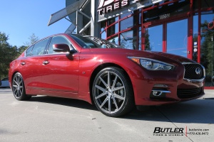 2015 Infiniti Q50 with TSW Rouge wheels