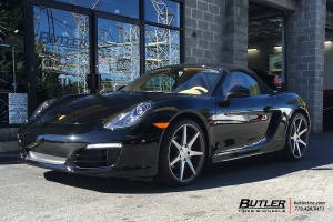 2015 Porsche Boxster with Vossen CV7 wheels