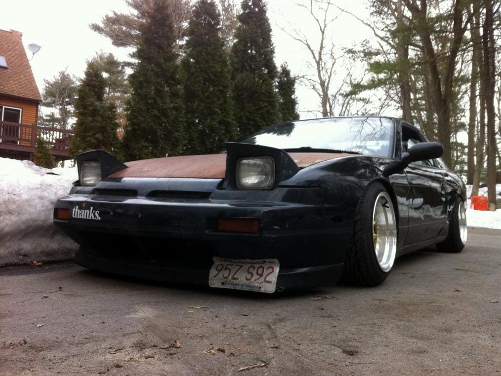 1990 Nissan S13 with 15x9 XXR 002 wheels