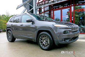 2015 Jeep Cherokee with TSW Nurburgring wheels