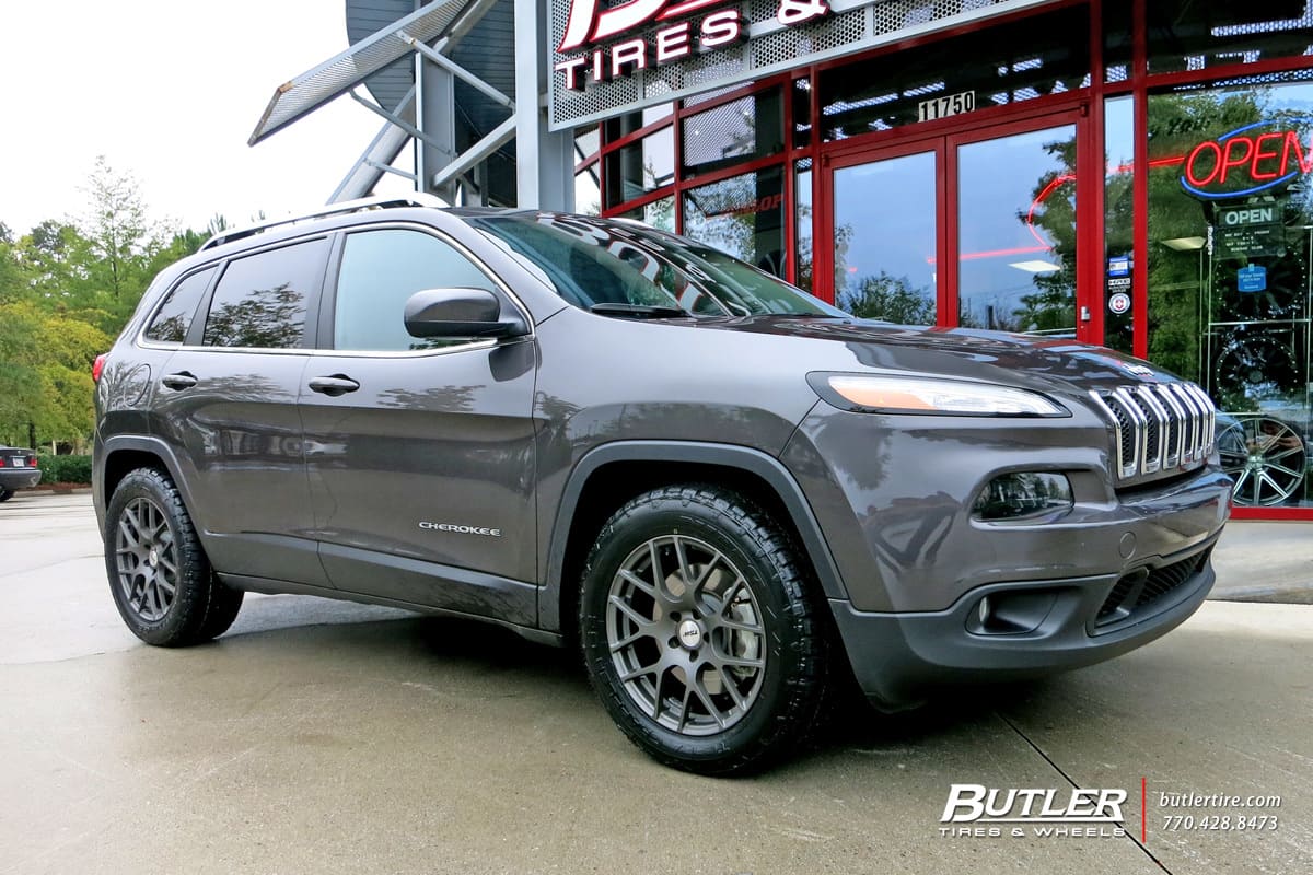 2015 Jeep Cherokee with TSW Nurburgring wheels