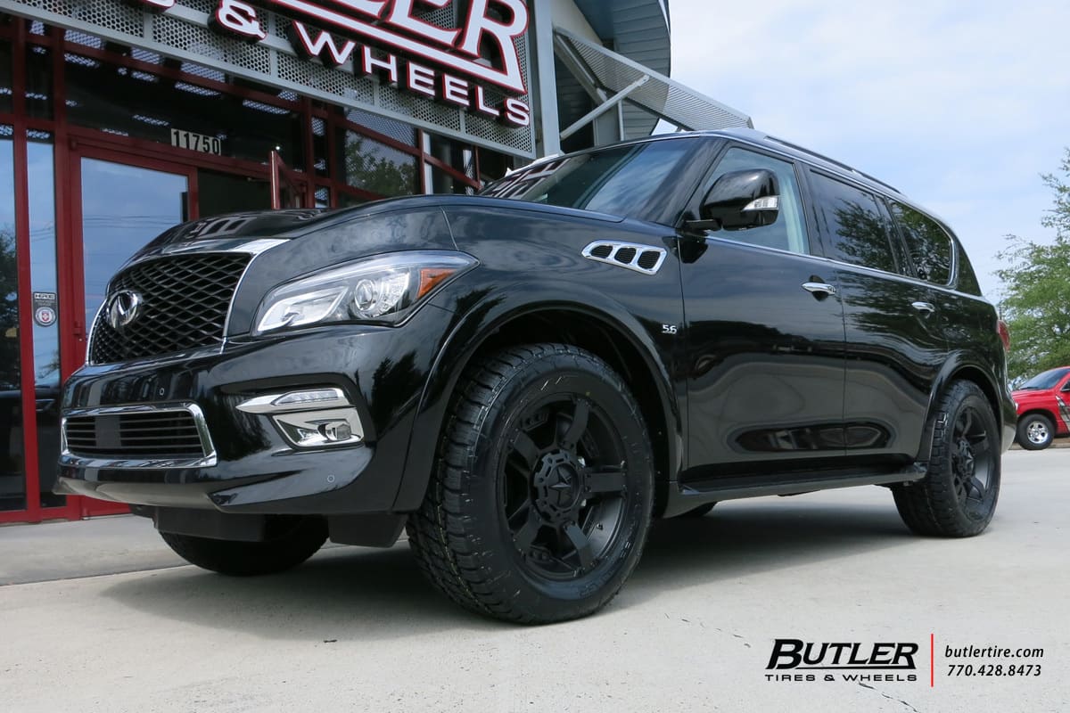 2015 Infiniti QX80 with XD Rockstar II wheels